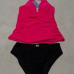 Yonique tankini swim top and bottom size s